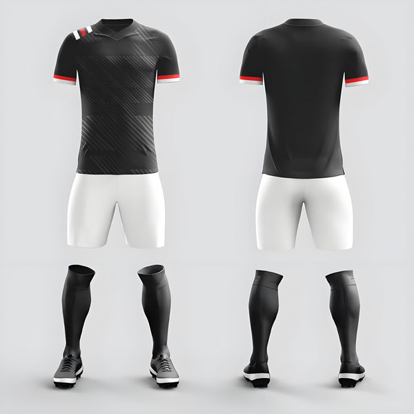 15-Full Body Soccer Suit Set Team Competition Training Team Uniform Adult Short Sleeve Sports