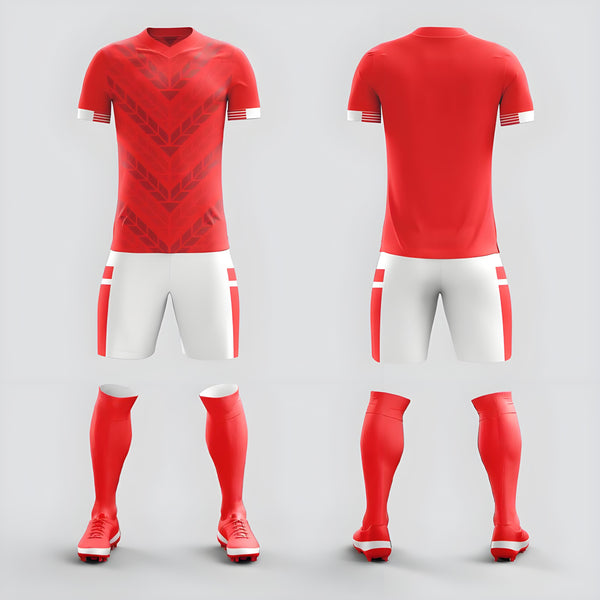18-Full Body Soccer Suit Set Team Competition Training Team Uniform Adult Short Sleeve Sports