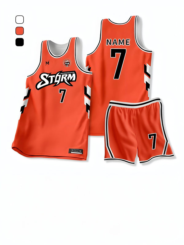 Custom Sportswear Vintege Twill Pattern Basketball Jersey With Shorts Sets