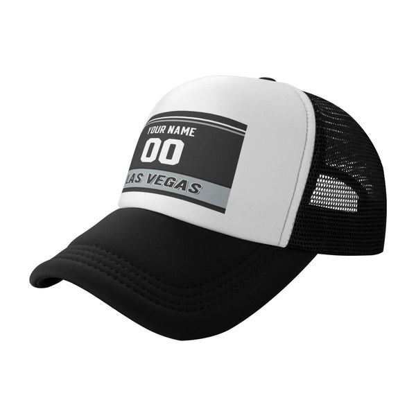 Gorra de béisbol de malla KOPKOC Las Vegas con nombre y número personalizados para regalos de adultos