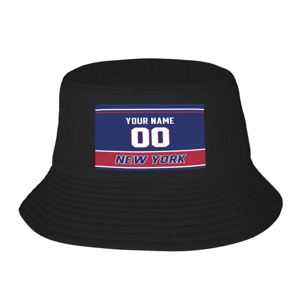 Sombrero de pescador de doble capa KOPKOC New York G. Personaliza tu nombre y número para regalos de adultos.