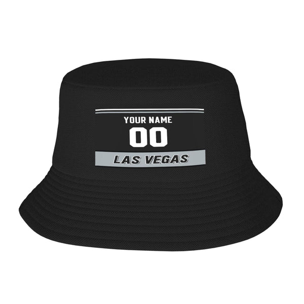 Sombrero de pescador de doble capa KOPKOC Las Vegas. Nombre y número personalizados para regalos de adultos.