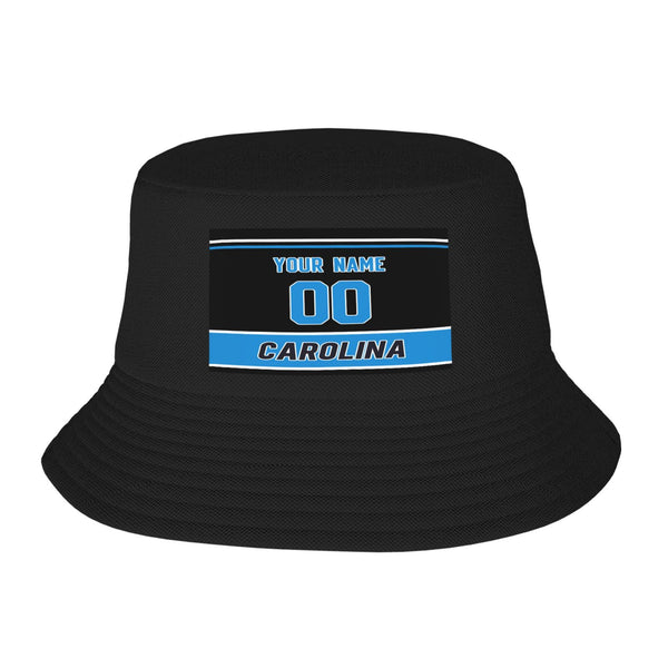Sombrero de pescador de doble capa KOPKOC Carolina. Nombre y número personalizados para regalos de adultos.