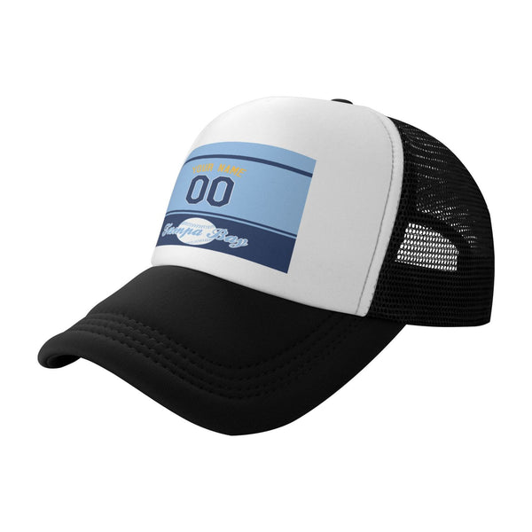 Gorra de béisbol de malla KOPKOC Tampa Bay con nombre y número personalizados para regalos de adultos