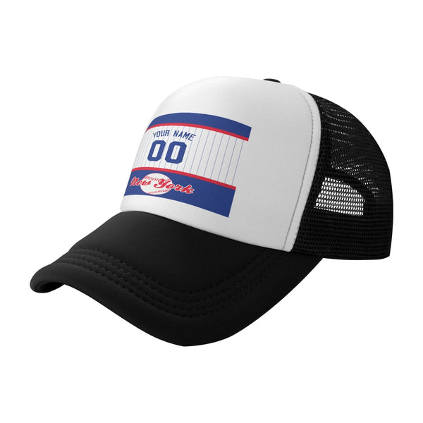 Gorra de béisbol de malla KOPKOC New York con nombre y número personalizados para regalos de adultos