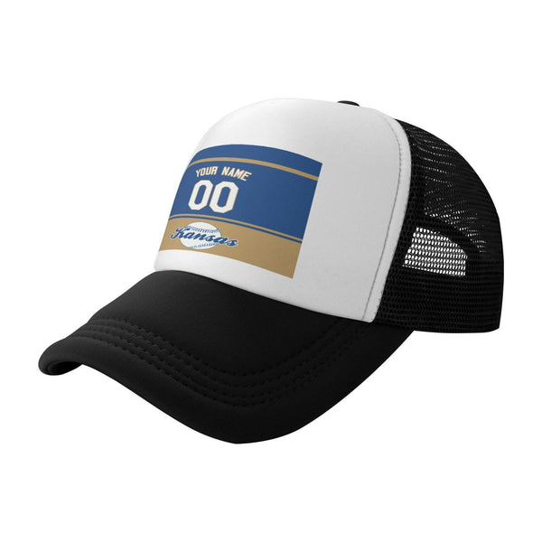 Gorra de béisbol de malla KOPKOC Kansas City con nombre y número personalizados para regalos de adultos
