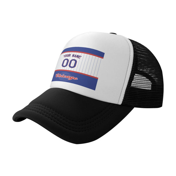 Gorra de béisbol de malla KOPKOC Chicago con nombre y número personalizados para regalos de adultos
