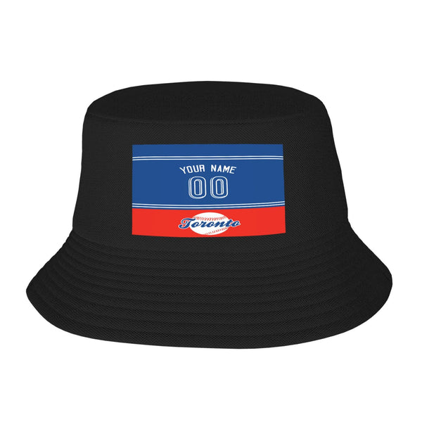 Sombrero de pescador de doble capa KOPKOC Toronto. Nombre y número personalizados para regalos de adultos.