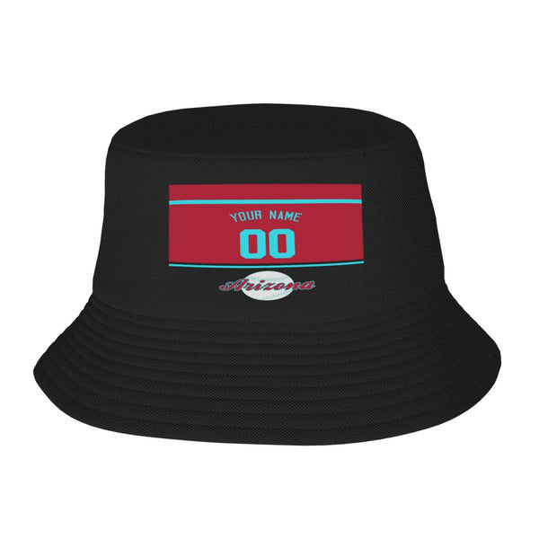 Sombrero de pescador de doble capa KOPKOC Arizona, personalizado con nombre y número para regalo de adulto