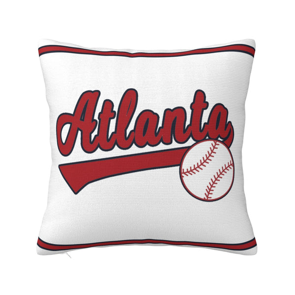 Funda de almohada de felpa KOPKOC Atlanta con nombre y número personalizados para regalar