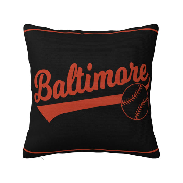 Funda de almohada de peluche KOPKOC Baltimore con nombre y número personalizados para regalar