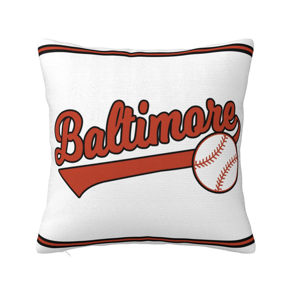 Funda de almohada de peluche KOPKOC Baltimore con nombre y número personalizados para regalar