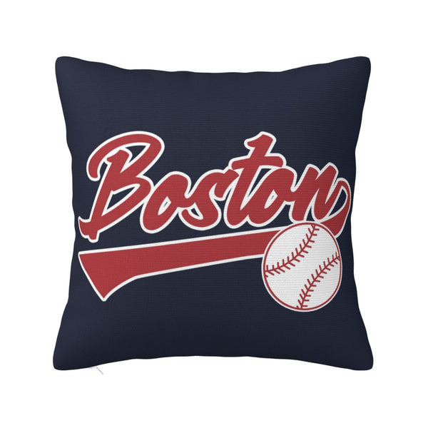 Funda de almohada de peluche KOPKOC Boston con nombre y número personalizados para regalar