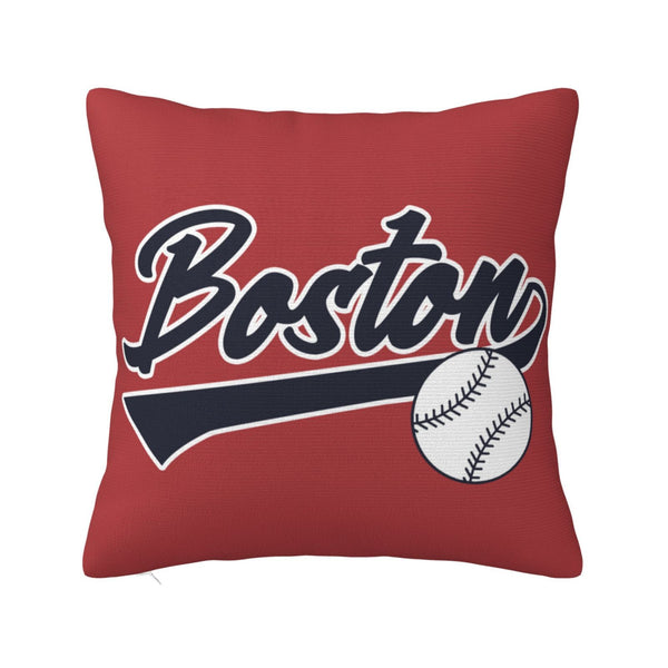 Funda de almohada de peluche KOPKOC Boston con nombre y número personalizados para regalar