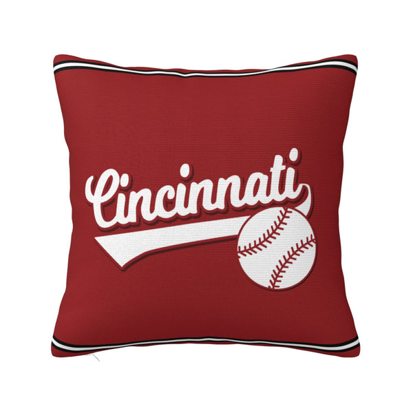 Funda de almohada de felpa KOPKOC Cincinnati con nombre y número personalizados para regalos