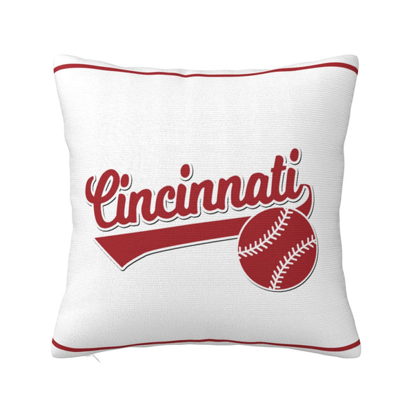 Funda de almohada de felpa KOPKOC Cincinnati con nombre y número personalizados para regalos