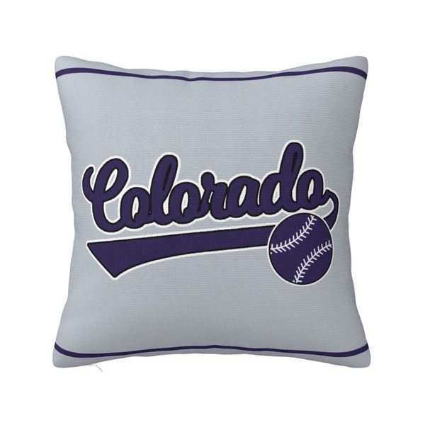 Funda de almohada de peluche KOPKOC Colorado con nombre y número personalizados para regalar