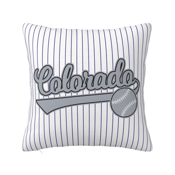 Funda de almohada de peluche KOPKOC Colorado con nombre y número personalizados para regalar
