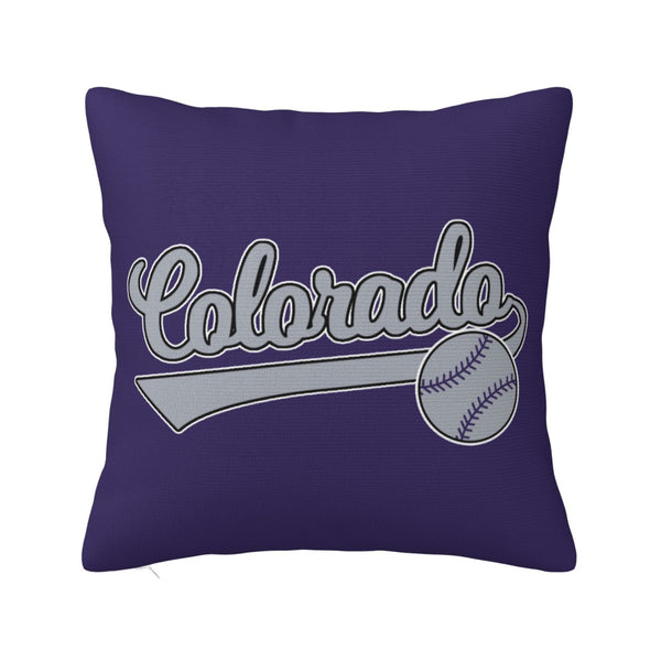 Funda de almohada de peluche KOPKOC Colorado con nombre y número personalizados para regalar