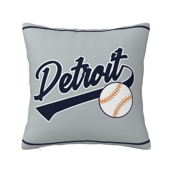 Funda de almohada de peluche KOPKOC Detroit con nombre y número personalizados para regalar