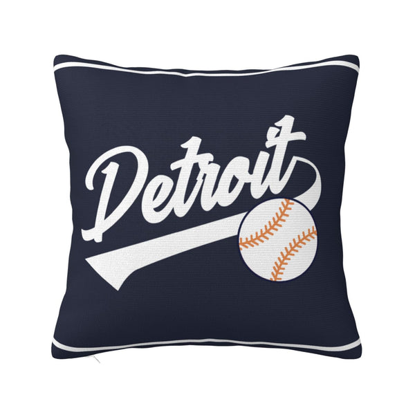 Funda de almohada de peluche KOPKOC Detroit con nombre y número personalizados para regalar
