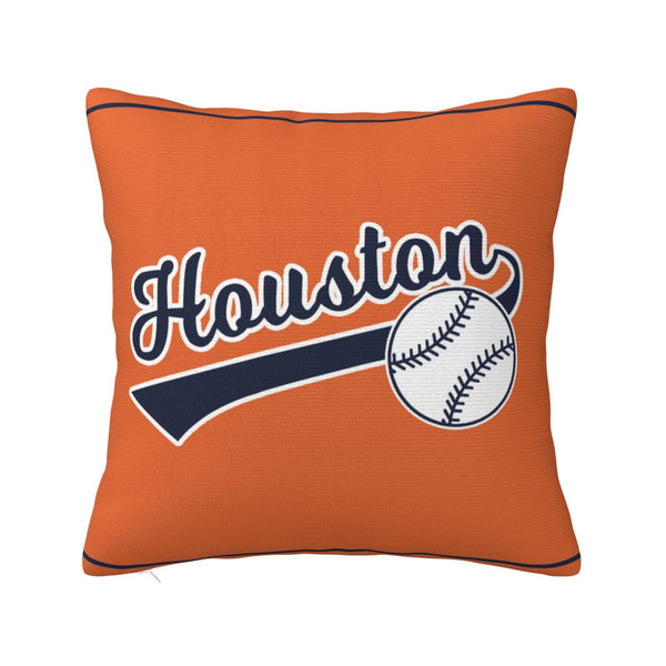 Funda de almohada de peluche KOPKOC Houston con nombre y número personalizados para regalar