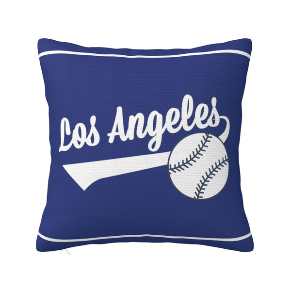 Funda de almohada de peluche KOPKOC Los Ángeles con nombre y número personalizados para regalar
