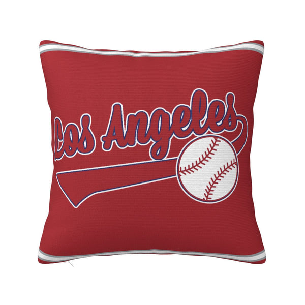 Funda de almohada de peluche KOPKOC Los Ángeles con nombre y número personalizados para regalar
