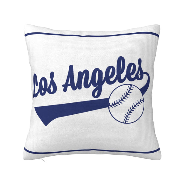 Funda de almohada de peluche KOPKOC Los Ángeles con nombre y número personalizados para regalar