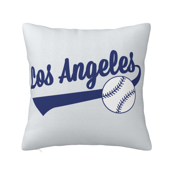Funda de almohada de peluche KOPKOC Los Ángeles con nombre y número personalizados para regalar