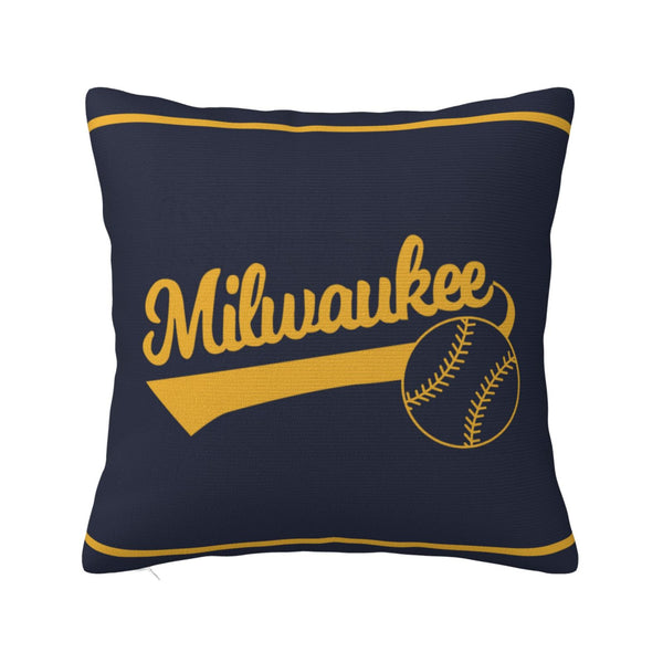 Funda de almohada de peluche KOPKOC Milwaukee con nombre y número personalizados para regalar