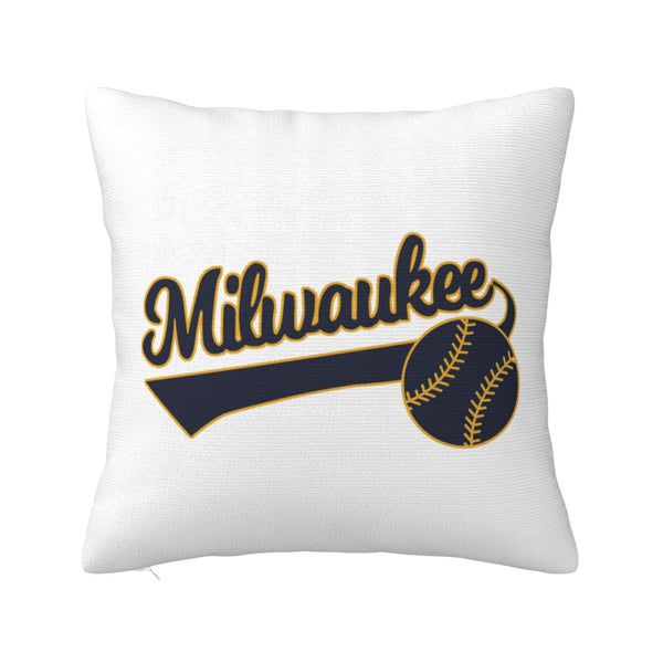 Funda de almohada de peluche KOPKOC Milwaukee con nombre y número personalizados para regalar