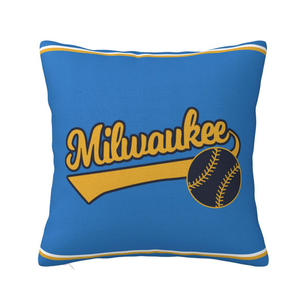 Funda de almohada de peluche KOPKOC Milwaukee con nombre y número personalizados para regalar
