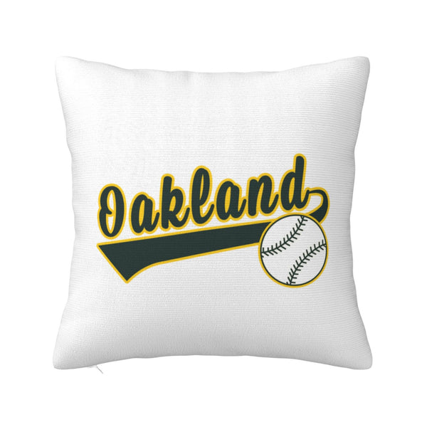 Funda de almohada de peluche KOPKOC Oakland con nombre y número personalizados para regalar