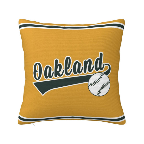 Funda de almohada de peluche KOPKOC Oakland con nombre y número personalizados para regalar