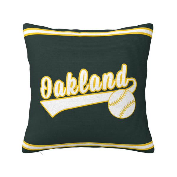 Funda de almohada de peluche KOPKOC Oakland con nombre y número personalizados para regalar