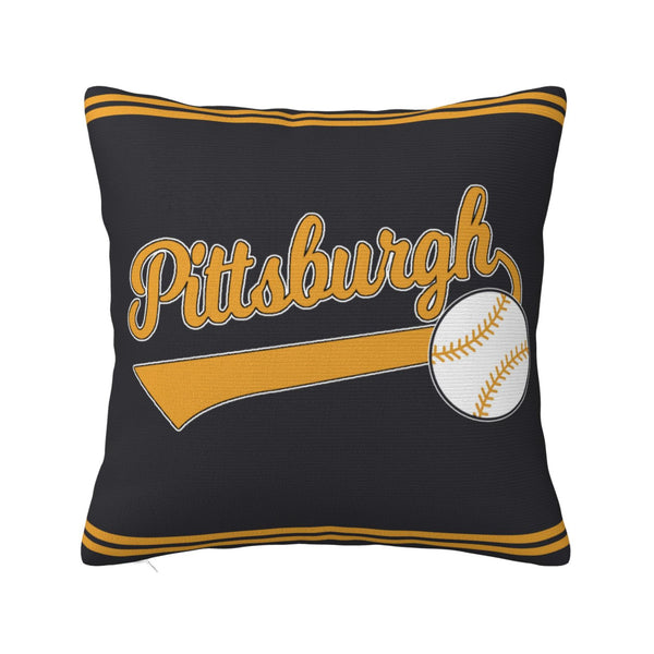 Funda de almohada de peluche KOPKOC Pittsburgh con nombre y número personalizados para regalar