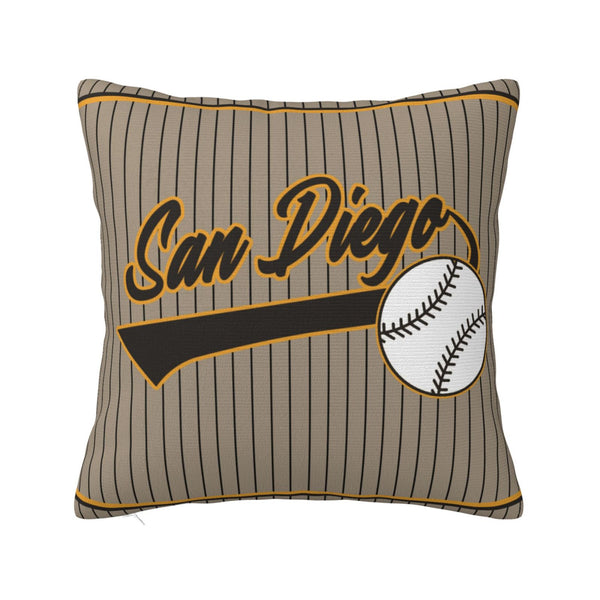 Funda de almohada de peluche KOPKOC San Diego con nombre y número personalizados para regalar