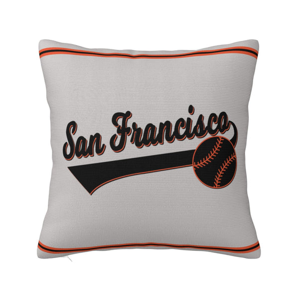 Funda de almohada de peluche KOPKOC San Francisco con nombre y número personalizados para regalar