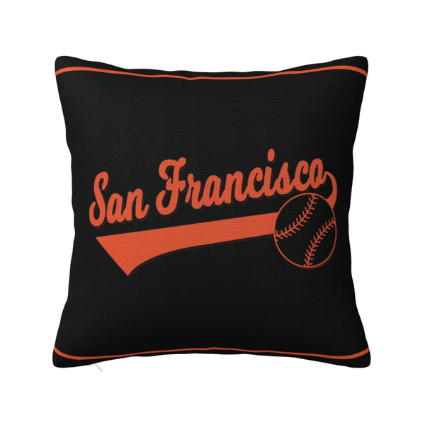 Funda de almohada de peluche KOPKOC San Francisco con nombre y número personalizados para regalar