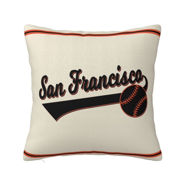 Funda de almohada de peluche KOPKOC San Francisco con nombre y número personalizados para regalar