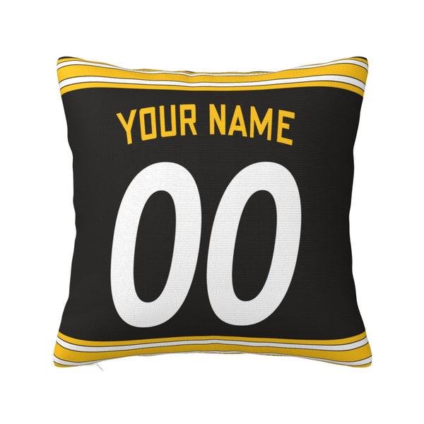 Funda de almohada de peluche KOPKOC Pittsburgh con nombre y número personalizados para regalar