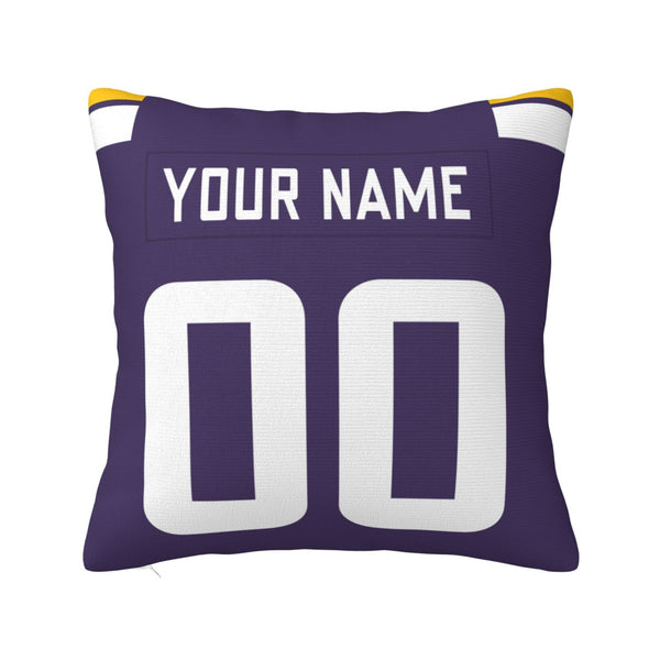 Funda de almohada de peluche KOPKOC Minnesota con nombre y número personalizados para regalar