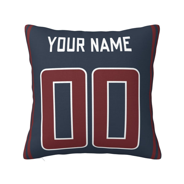 Funda de almohada de peluche KOPKOC Houston con nombre y número personalizados para regalar