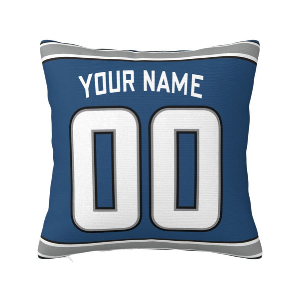 Funda de almohada de peluche KOPKOC Detroit con nombre y número personalizados para regalar