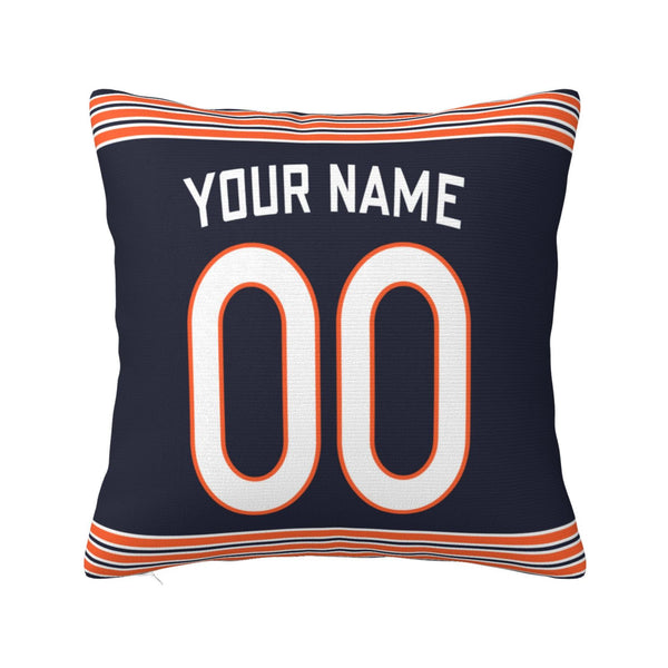 Funda de almohada de peluche KOPKOC Chicago con nombre y número personalizados para regalar