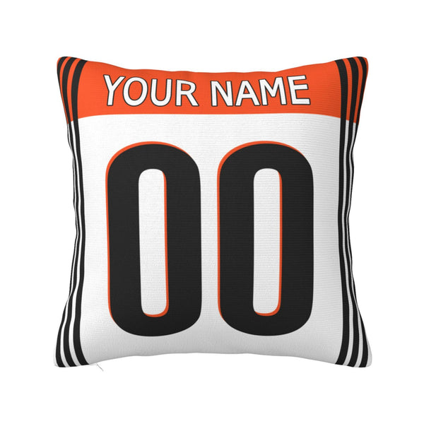 Funda de almohada de felpa KOPKOC Cincinnati con nombre y número personalizados para regalos