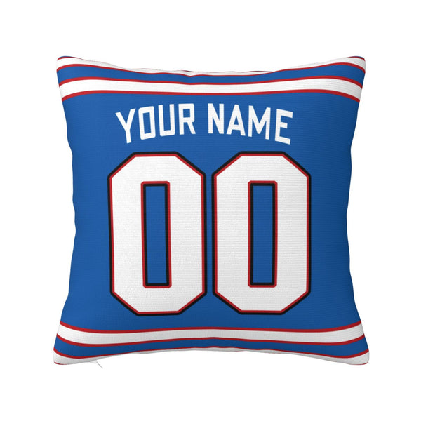 Funda de almohada de peluche de búfalo KOPKOC con nombre y número personalizados para regalar