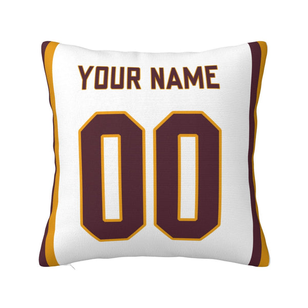 Funda de almohada de peluche KOPKOC Washington con nombre y número personalizados para regalar