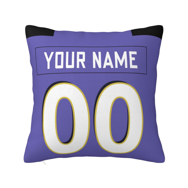 Funda de almohada de peluche KOPKOC Baltimore con nombre y número personalizados para regalar
